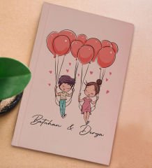BK Gift Kişiye Özel Sevgili İsimli Pembe Sert Kapaklı Defter ve Middle Kupa Seti, Arkadaşa Hediye, Yeni İş Hediyesi, Doğum Günü Hediyesi-5