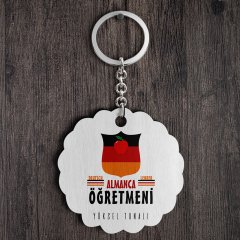 Kişiye Özel Almanca Öğretmeni Tasarımlı Anahtarlık