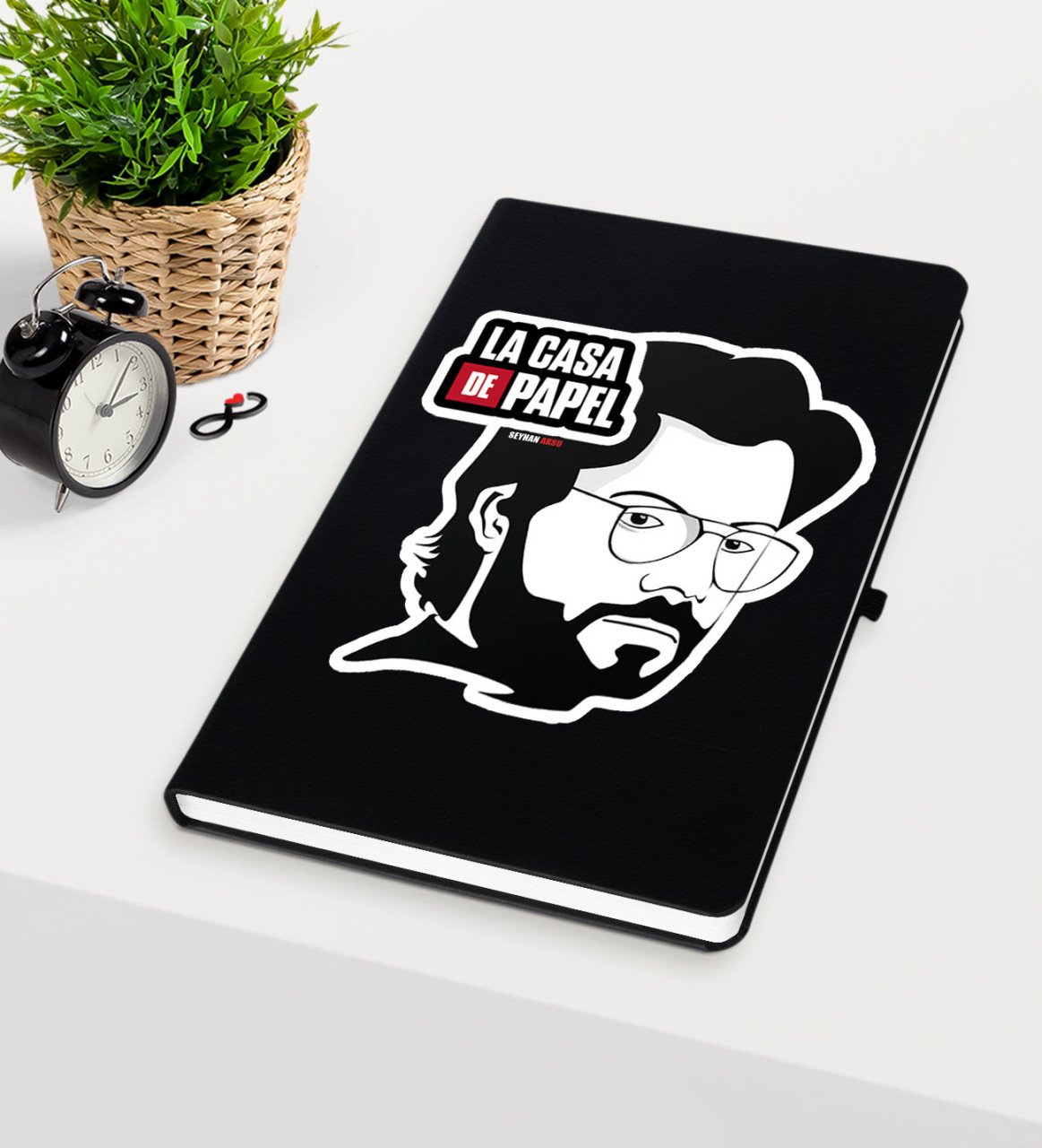 Kişiye Özel La Casa De Papel Siyah Defter - 22