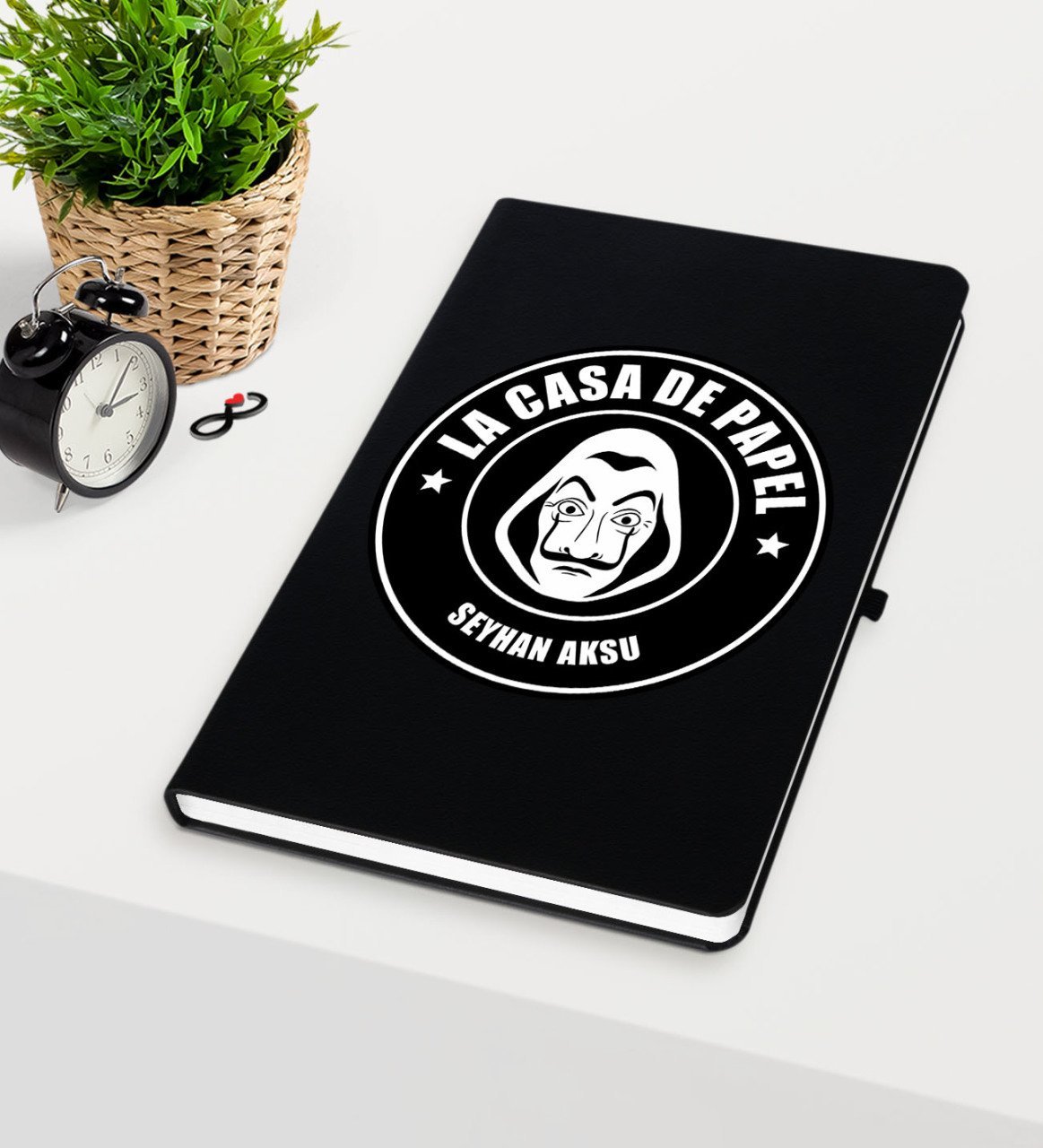 Kişiye Özel La Casa De Papel Siyah Defter - 24