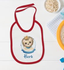BK Kids Kişiye Özel İsimli 5 Parça Kırmızı Bebek Body Zıbın Yastık Hediye Seti, Yeni Doğan Bebek Giyim Hediyesi-5