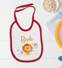 BK Kids Kişiye Özel İsimli 5 Parça Kırmızı Bebek Body Zıbın Yastık Hediye Seti, Yeni Doğan Bebek Giyim Hediyesi-7