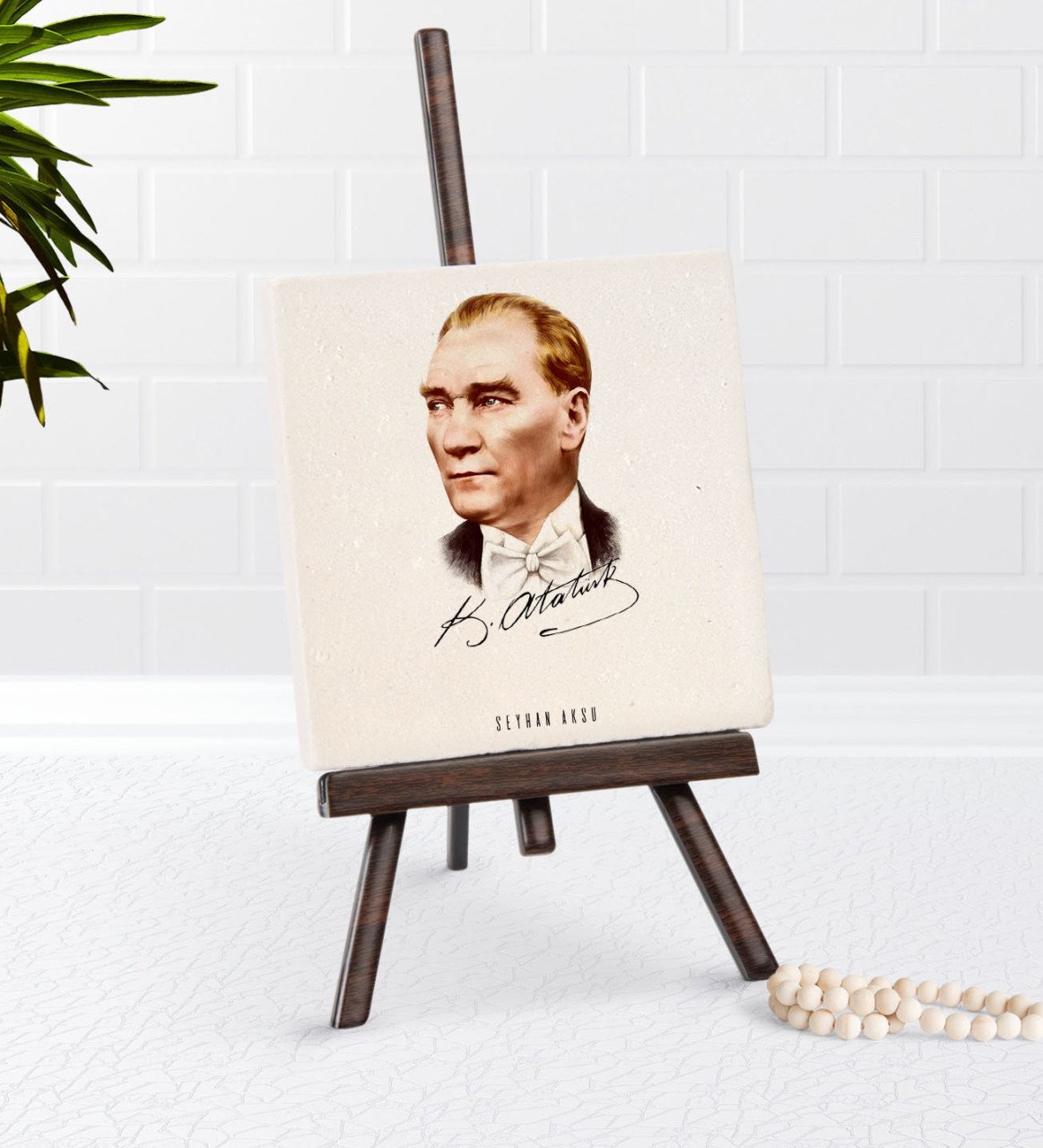 Kişiye Özel Atatürk Temalı Şovaleli Doğal Taş-15