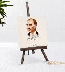 Kişiye Özel Atatürk Temalı Şovaleli Doğal Taş-15
