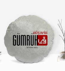 Kişiye Özel İsimli Gümrük Müşaviri Memuru Tasarımlı Dekoratif Kırlent Yastık-1