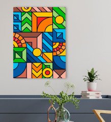 BK Gift Otel Odası Konseptli Kanvas Tablo 50x70cm-23