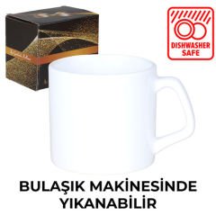 Sublimasyon Porselen Mocha Beyaz Kupa - Kutulu