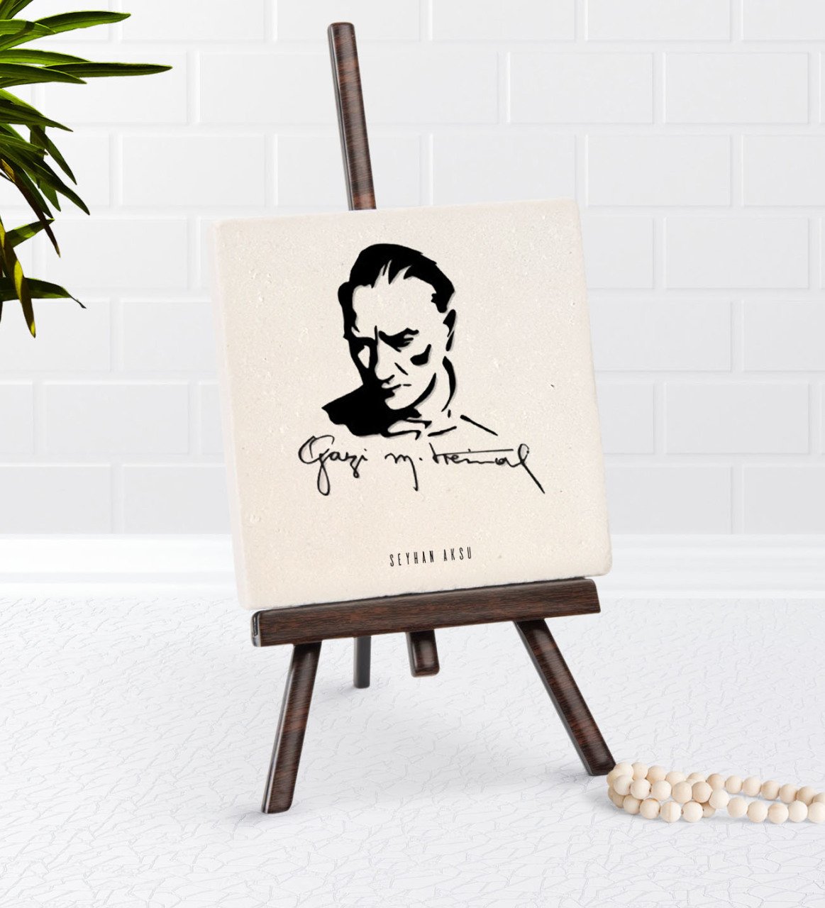 Kişiye Özel Atatürk Temalı Şovaleli Doğal Taş-19