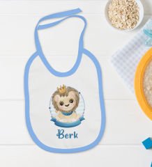 BK Kids Kişiye Özel İsimli 5 Parça Mavi Bebek Body Zıbın Yastık Hediye Seti, Yeni Doğan Bebek Giyim Hediyesi-2