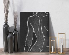BK Home Don't Look Tasarımlı Kanvas Tablo 50x70cm-1