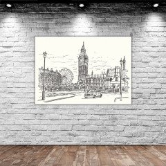 BK Home Londra Manzara Kanvas Tablo 70x100cm-1