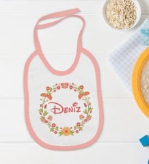 BK Kids Kişiye Özel İsimli 5 Parça Pembe Bebek Body Zıbın Yastık Hediye Seti, Yeni Doğan Bebek Giyim Hediyesi-4