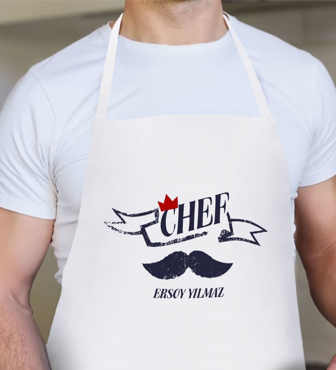 Kişiye Özel Chef Erkek Mutfak Önlüğü - 1