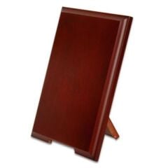 Bordo Renkli Ayaklı Ahşap Plaket 18x24 cm (metalsiz)