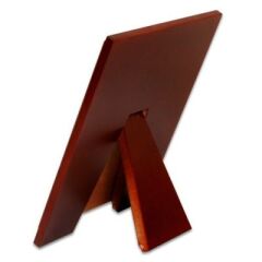 Bordo Renkli Ayaklı Ahşap Plaket 18x24 cm (metalsiz)