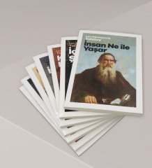 Kişiye Özel İsimli Ahşap Kütüphanede Tolstoy Unutulmaz Eserleri(6 Kitap) ve Kitap Ayracı Hediye Seti