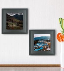 BK Gift 2’li Manzara Tasarımlı Ahşap Çerçeveli Taş Duvar Dekoru-25