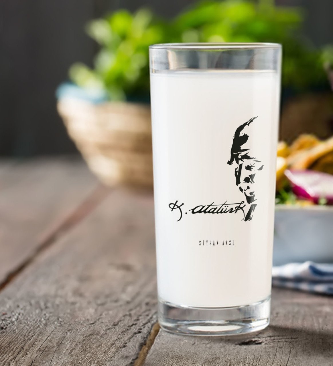 Kişiye Özel Atatürk Temalı Rakı Bardağı-21