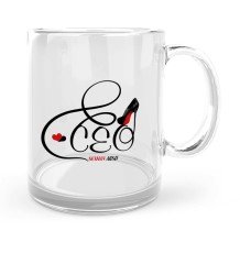 Kişiye Özel Mesleki CEO Cam Kupa Bardak - 3