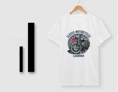 BK Gift Motorsiklet Tasarımlı Erkek Beyaz T-shirt -19, Arkadaşa Hediye, Doğum Günü Hediyesi, Sevgili Hediyesi