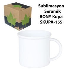 Sublimasyon Seramik Beyaz Bonny Kupa - Kutulu