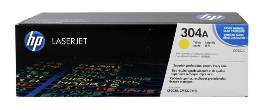 HP CC532A (304A) Sarı Orjinal Toner - LaserJet CP2025n (T7968)