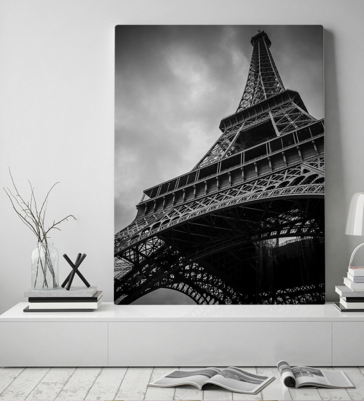 BK Gift Eyfel Kulesi Tasarımlı Kanvas Tablo 50x70cm-1