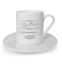 Kişiye Özel Öğretmen Anlamı Türk Kahvesi Fincanı - 1