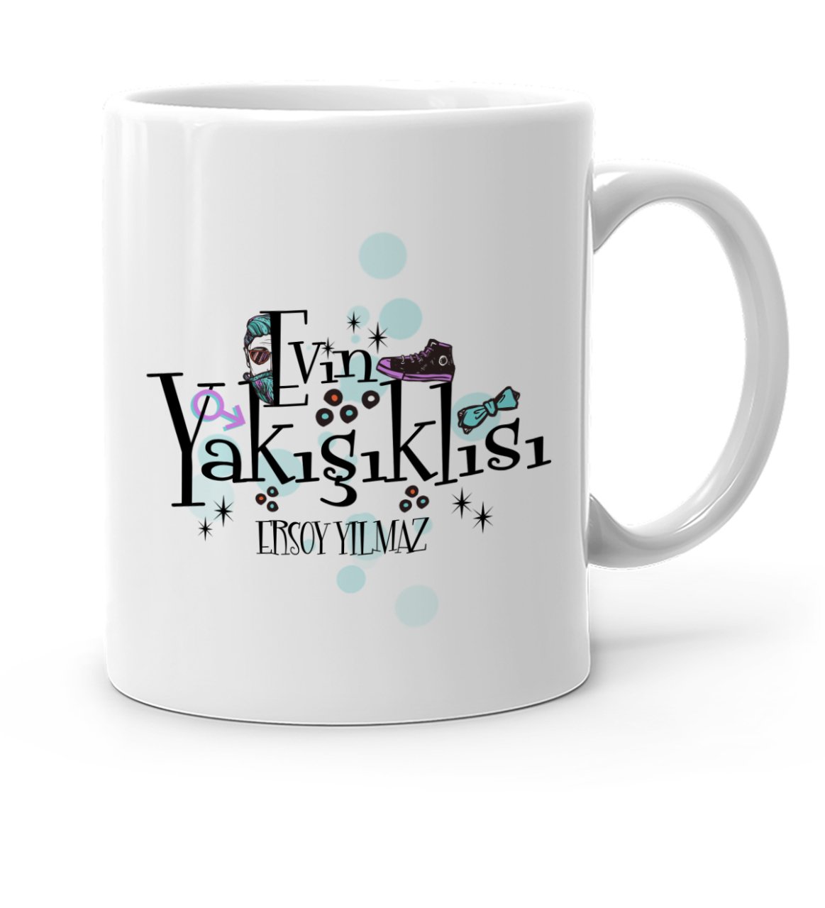 Kişiye Özel Evin Yakışıklısı Beyaz Kupa Bardak - 4