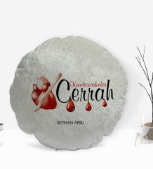 Kişiye Özel İsimli Kardiovaskuler Cerrahı Tasarımlı Dekoratif Kırlent Yastık-2