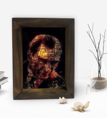 BK Gift Atatürk Tasarımlı Dekoratif Doğal Masif Ahşap Çerçeve 15x20cm-8