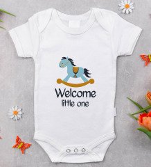 BK Kids Welcome Little One Tasarımlı Bebek Body Zıbın - Model 1