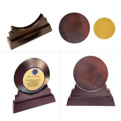 Sublimasyon Ahşap Kaideli Tabak Plaket (İki Parça / Küçük Boy)