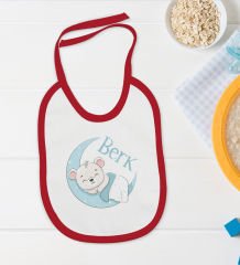 BK Kids Kişiye Özel İsimli 5 Parça Kırmızı Bebek Body Zıbın ve Battaniye Hediye Seti, Yeni Doğan Bebek Giyim Hediyesi-6