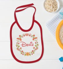 BK Kids Kişiye Özel İsimli 5 Parça Kırmızı Bebek Body Zıbın ve Battaniye Hediye Seti, Yeni Doğan Bebek Giyim Hediyesi-8