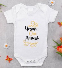 BK Kids Yesun Oni Annesi Tasarımlı Bebek Body Zıbın - Model 1