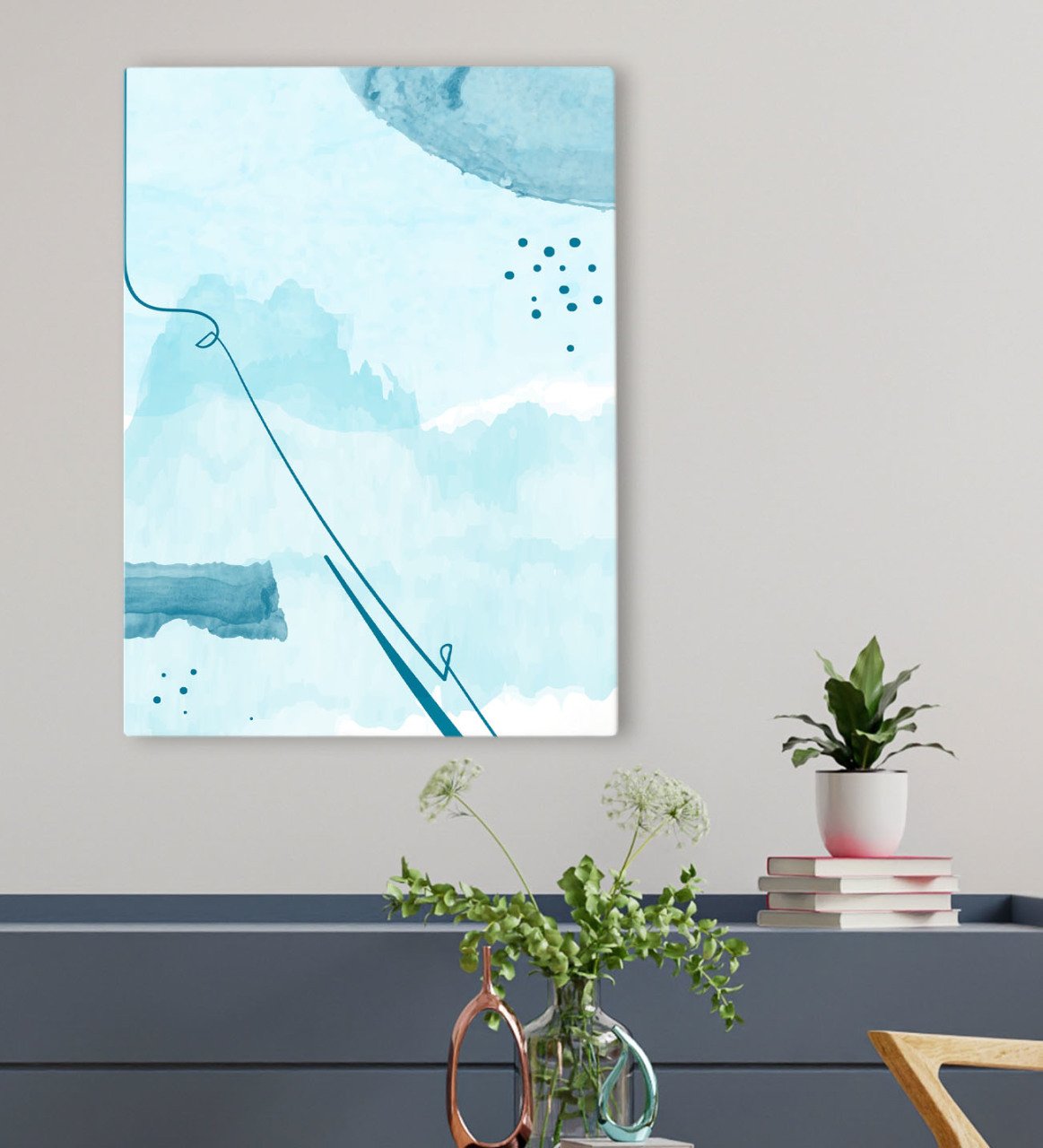 BK Gift Otel Odası Konseptli Kanvas Tablo 50x70cm-30