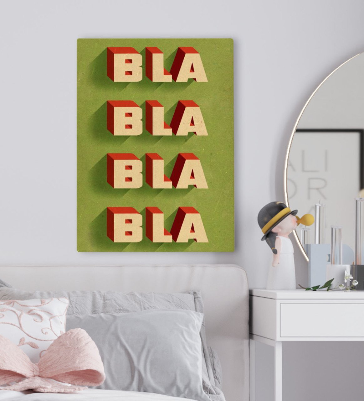 BK Gift Yatak Odası Konseptli Kanvas Tablo 50x70cm-32