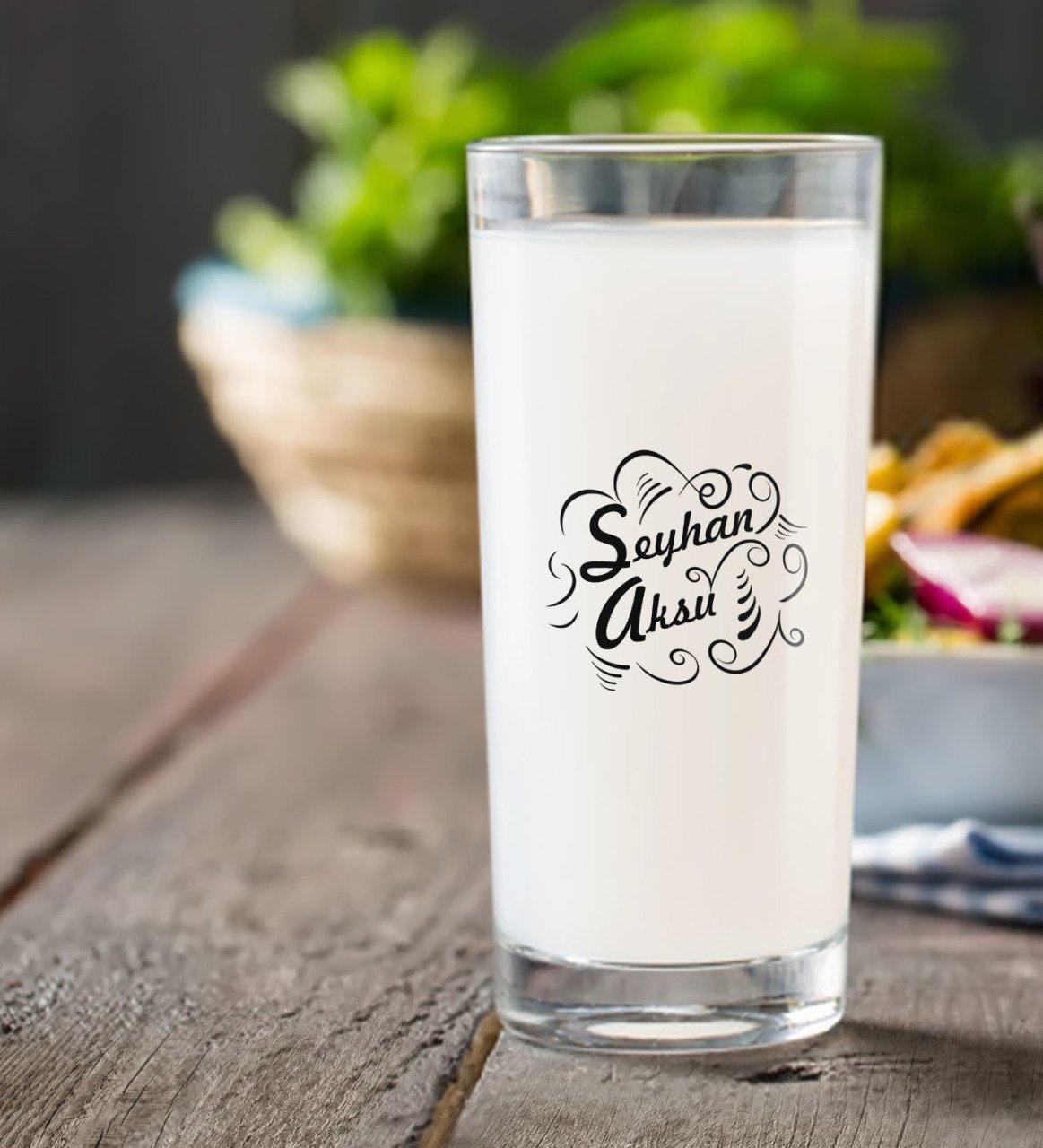 Kişiye Özel İsimli Rakı Bardağı-7