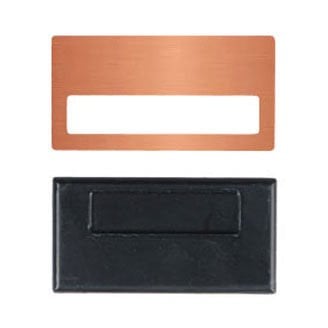 Sürgülü Metal Yaka İsimliği (bronz)