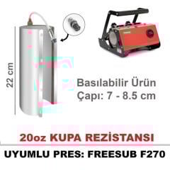 20oz Freesub Tumbler Kupa Rezistansı