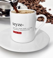 Kişiye Özel Teyze Türk Kahvesi Fincanı