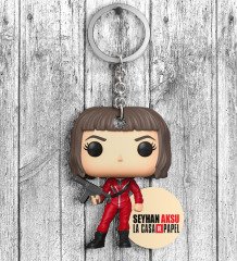 Kişiye Özel La Casa De Papel Ahşap Anahtarlık - 1