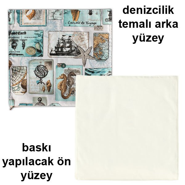 Sublimasyon Deniz Yıldızı Figürlü Yastık