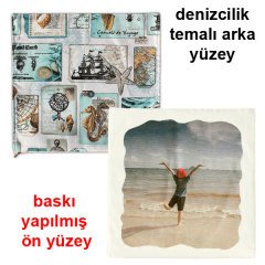 Sublimasyon Deniz Yıldızı Figürlü Yastık