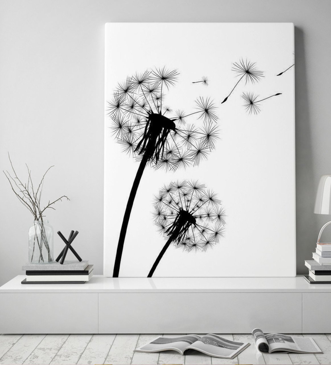 BK Gift Karahindiba Tasarımlı Kanvas Tablo 50x70cm-1
