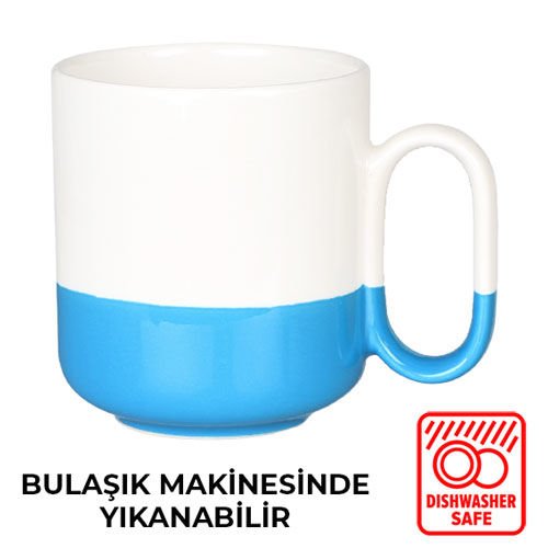 Sublimasyon Seramik Mavi Joyful Kupa - Kutulu