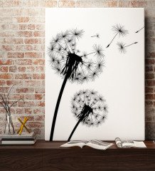 BK Gift Karahindiba Tasarımlı Kanvas Tablo 70x100cm-1