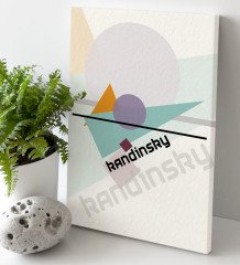 Kandinsky Tasarımlı Kanvas Tablo 30x50cm