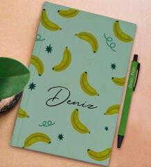 BK Gift Kişiye Özel İsimli Su Yeşili Sert Kapaklı Defter ve Tükenmez Kalem Seti, Arkadaşa Hediye, Yeni İş Hediyesi, Doğum Günü Hediyesi-13